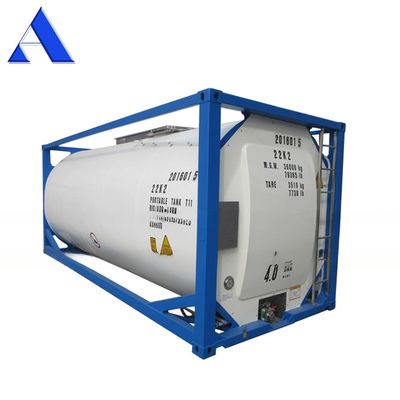 316L/SAN50028-7/WNr 1.4402/1.4404 Material 25000 Liter SS316L Behälter und Schale UN T11 20 Fuß Ethanol ISO Tankbehälter