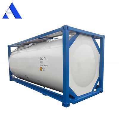 Bestand 20 ft ISO Tankbehälter 26000 Liter mit 4,0/6,0Mpa Druck und 316L/SAN50028-7/WNr 1,4402/1,4404 Tankmaterial