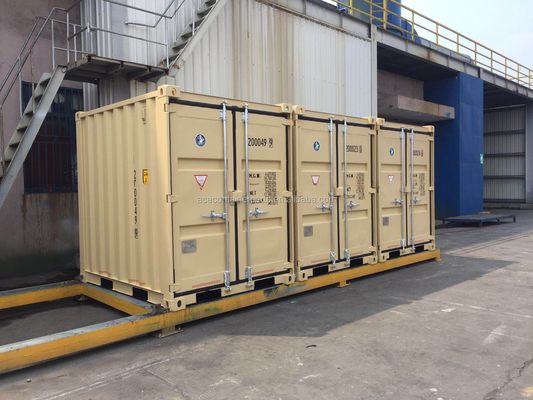 6.5ft Tricon Portable Storage Mini Box 6ft x 8ft Corten Stahlbehälter für Lagerung oder Versand