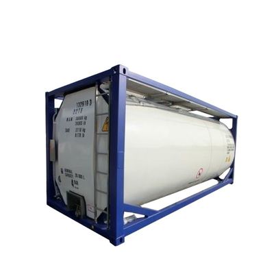 IMDG T4 Standardstahlmaterial 20 Fuß ISO Kraftstoffbehälter 26000L Kapazität für sicheren Diesel- und Benzintransport