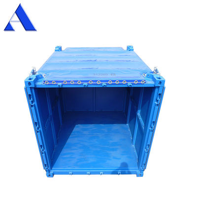 10ft DNV 2.7-1 Standard offener Trockencontainer mit Tarpaulin-Abdeckung Stahl Offshore Container zertifiziert von BV und CSC