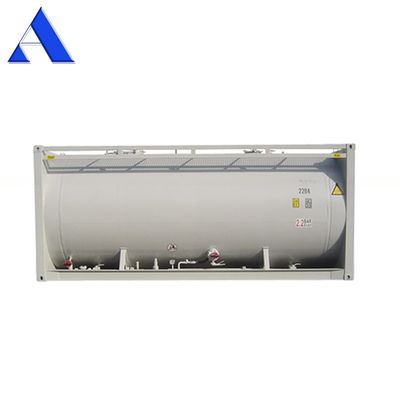 SPA-H Rahmenmaterial 20ft Schüttbeton ISO Anhänger Transportbehälter Q345B Stahl Edelstahl Druckbehälter
