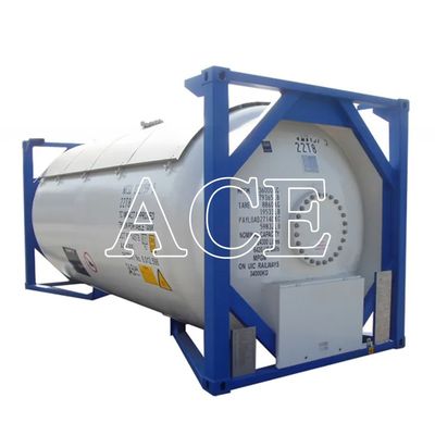 9 Hochstapelndes T50 Flüssiges Chlorgas 20 Fuß ISO-Tankbehälter 18/23,45 Bar Druck