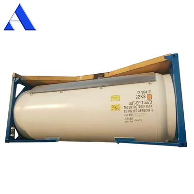 9 Hochstapelndes T50 Flüssiges Chlorgas 20 Fuß ISO-Tankbehälter 18/23,45 Bar Druck