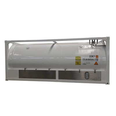 20 Tonnen Kapazität 20 Fuß langer Transportcontainer ASME Standard UN T75 ISO Kryogener LNG-Tank für Anpassung und Transport