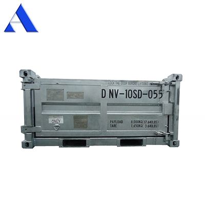 10ft DNV 2.7-1 Standard Offshore-Frachtkörbe Halbhöhe Trockener Stahlbehälter offener Oberteil 3 Meter Länge Optional Halbhöhe
