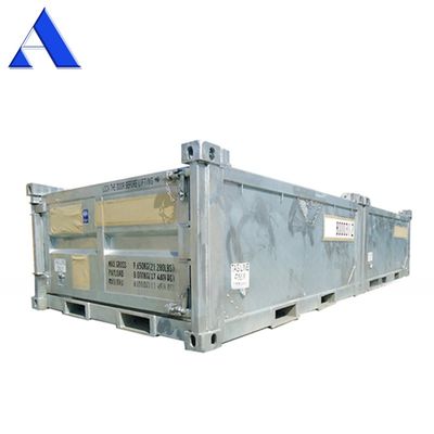 10ft DNV 2.7-1 Standard Offshore-Frachtkörbe Halbhöhe Trockener Stahlbehälter offener Oberteil 3 Meter Länge Optional Halbhöhe