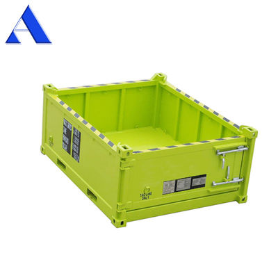 10ft DNV 2.7-1 Standard Offshore-Frachtkörbe Halbhöhe Trockener Stahlbehälter offener Oberteil 3 Meter Länge Optional Halbhöhe