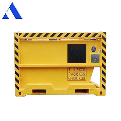 3.6 CBM DNV 2.7-1 Standard geschlossene Box Container Corten-A Offshore-Schlammschiffe / Abfallskips zum Schneiden Bohren