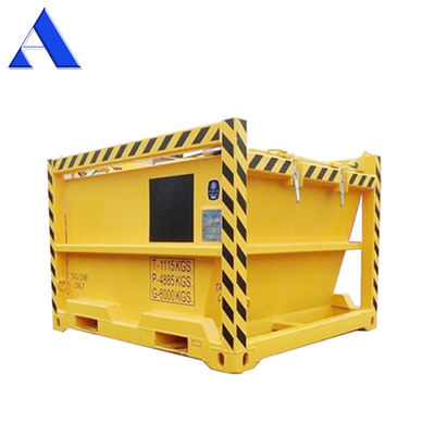 3.6 CBM DNV 2.7-1 Standard geschlossene Box Container Corten-A Offshore-Schlammschiffe / Abfallskips zum Schneiden Bohren