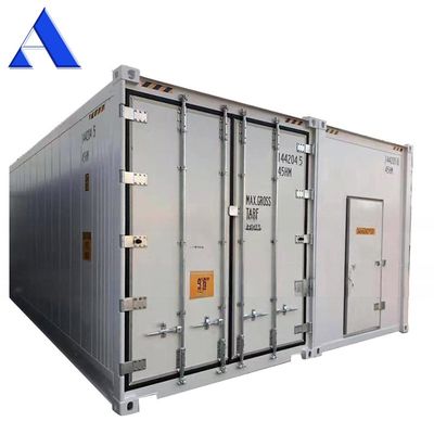 40ft Gebäude Reefer Container 40HQ Kühlraum Lagerung Zertifizierte CSC Stahl und flacher Boden