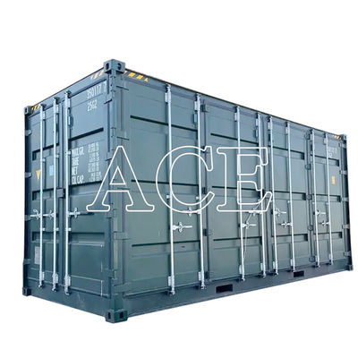 20 Fuß hoher Trockener Container mit Würfelseite Tür aus Stahl Corten Stahl 6058 x 2438 x 2896 mm 33,2 CBM Kapazität
