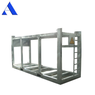 13ft 4meter DNV 2.7-1 Standard Galvanisierter Offshore-Container Aufzugsrahmen Skid 45-Grad-Sling-Winkel