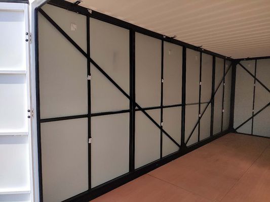 Verzinkte 3m 4m 6m 20ft Flat Pack Mobile Storage Portable Klappbare Selbstlagerbehälter für Raumeffizienz