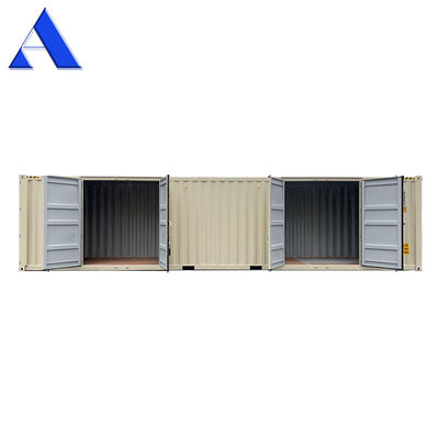 40 Fuß einseitige Tür Öffnung Trockener Versandcontainer 40 40 Fuß HC oder GP Stahlmaterial CSC mit inneren Abmessungen zertifiziert