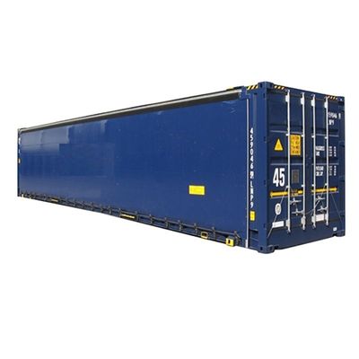 45 Fuß hoher Kubik PVC Vorhang Seitentür CSC zertifizierter Trockener Versandbehälter mit 13556 x 2420 x 2474 mm Innenabmessungen
