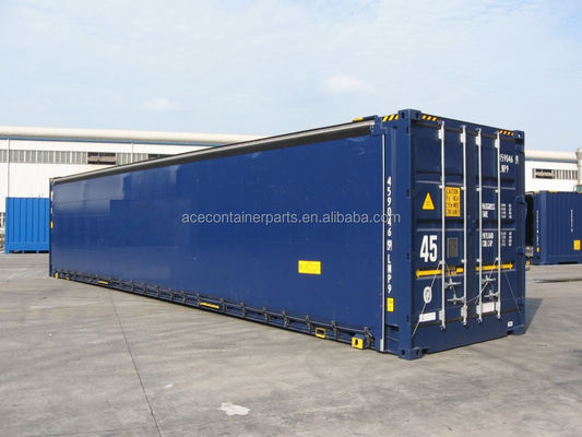 45 Fuß hoher Kubik PVC Vorhang Seitentür CSC zertifizierter Trockener Versandbehälter mit 13556 x 2420 x 2474 mm Innenabmessungen