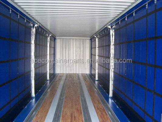 45 Fuß hoher Kubik PVC Vorhang Seitentür CSC zertifizierter Trockener Versandbehälter mit 13556 x 2420 x 2474 mm Innenabmessungen