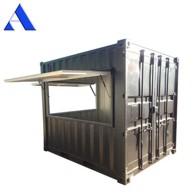 Kiosk 10ft Versandcontainer Kaffeeshop Maßgeschneiderte bewegliche Bar Kaffeeshop mit Sperrholzboden
