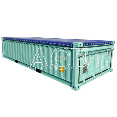 20ft Halbhöhe Weicher offener Top-Container mit Tarpaulin-Dachdeckung BV Zertifizierte große Kapazität Bulk-Erz-Speicherlösung