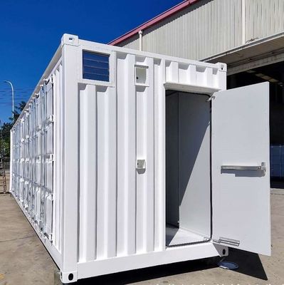 70 CBM-Kapazität Corten-A Stahlbühne Solarbatterie Energiespeichersystem Behälter für Kundenanforderungen