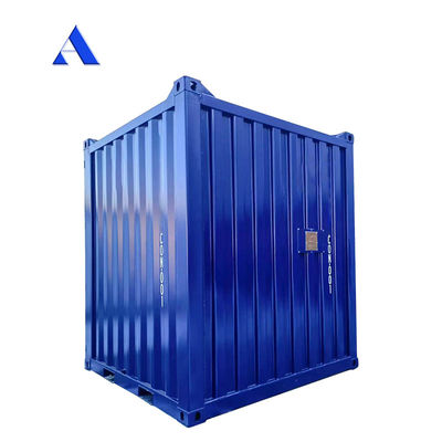 ISO 10855 Standard 8ft Mini-Lagerbox-Container mit äußeren Abmessungen von 2438 x 2438 x 2896 mm und 8100 kg Nutzlast