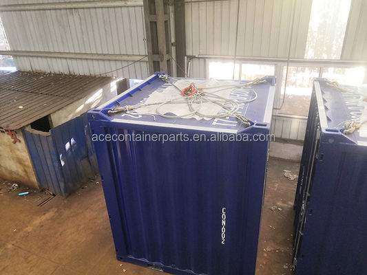 ISO 10855 Standard 8ft Mini-Lagerbox-Container mit äußeren Abmessungen von 2438 x 2438 x 2896 mm und 8100 kg Nutzlast