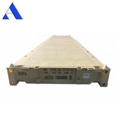 12 Meter 40 Fuß CSC-zertifizierte Trockenstahlcontainerplattform mit inneren Abmessungen von 12192 x 2438 x 482 mm
