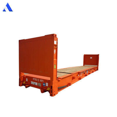 20ft 20ft 20 Flat Rack Flat Rack Container Ozeanische Schiffscontainer Tare Gewicht 2750KGS Boden 28mm Sperrholz Boden