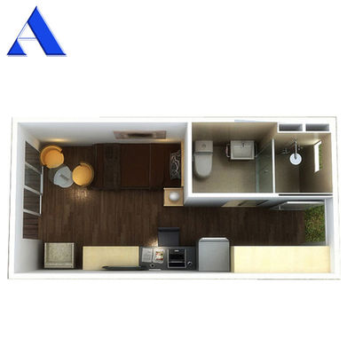 Custom Made Luxury Prefab Container House Flexibles Design mit Aluminiumfenster und 20 Fuß Shipping Container