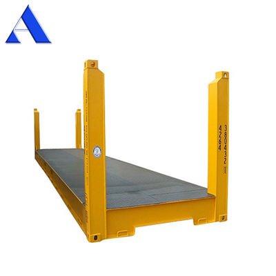 Transportgeräte 40 Fuß Flachregal-Container mit festem Eckposten aus Stahl Max. Nutzlast 47370 kg ISO-zertifiziert
