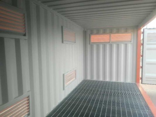 Seitentür Öffnung 20ft 20ft Gefährliche Güter Chemikalien Lagerung Versandcontainer mit 2700L Bund Cap und 31 cbm Kapazität
