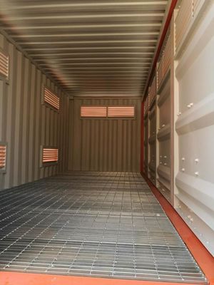 Seitentür Öffnung 20ft 20ft Gefährliche Güter Chemikalien Lagerung Versandcontainer mit 2700L Bund Cap und 31 cbm Kapazität