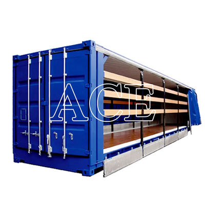 12192 x 2550 x 2896 mm Hohe Würfel 40 Fuß Shipping Container mit PVC Vorhang Seitentür