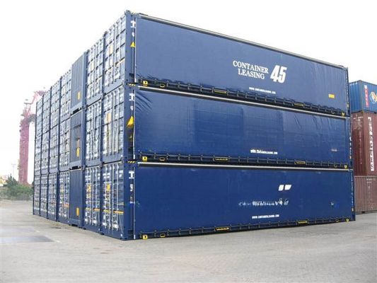 12192 x 2550 x 2896 mm Hohe Würfel 40 Fuß Shipping Container mit PVC Vorhang Seitentür