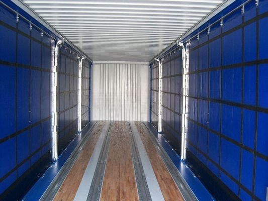 12192 x 2550 x 2896 mm Hohe Würfel 40 Fuß Shipping Container mit PVC Vorhang Seitentür