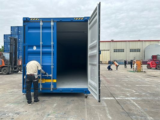 108 CBM Kapazität Doppel End Tür 6mm Stahlboden 2591mm Breite Anhänger und Bahnweg 53ft Länge 53 Fuß Versandcontainer