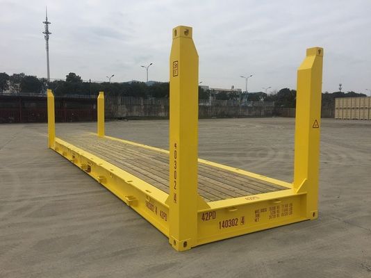 70 cbm Kapazität 40' fester Eckpfosten Flat Rack Flatrack Versandcontainer 500 KGS Max Bruttogewicht