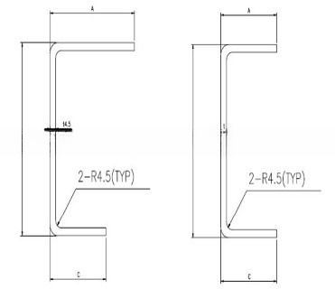 Schiffscontainer-Ersatzteile Unterstützungsbalken Corten Stahl 4,0 mm 4,5 mm Container Querschnitt für Containerteile