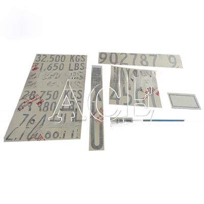 Holen Sie sich die beste Leistung aus Ihrem Container mit 3M Technologie Nummer Brief Markierung LOGO Gewicht Decal Ersatzteile