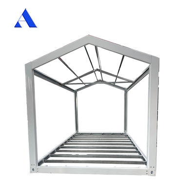 Stahlrahmen für 6 x 3 x 2,8 m Flat Pack Galvanisiertes Leichtstahlvorgefertigtes Versandcontainermodul