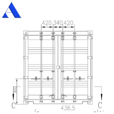 20ft und 40ft Trockenfracht Container Hinter- oder Seitentüren Fertig Oberfläche Standardgröße nach Ihren Anforderungen