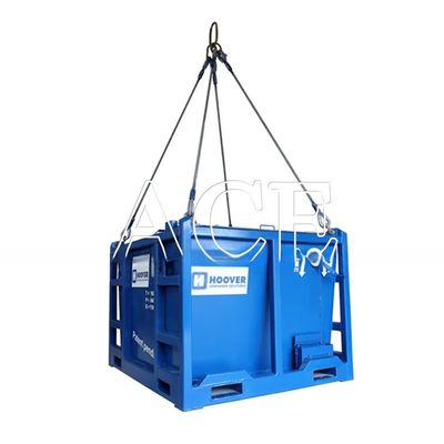 Aufhebenseil Typ Flachseil DNV 2.7-1 Standard Edelstahlkabel Drahtseil Schlinge 4 oder 5 Beine für Offshore Container Orange