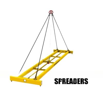 Zustand 42 Tonnen Nutzlast 40 Fuß Schiffscontainer-Spreader Halbautomatische Hebegänge mit Sling Abmessung 12118 x 2438 mm
