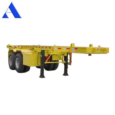 angepasstes Container-Chassis 2 Achsen-Skelett-Semi-Anhänger für den Transport von 20 Fuß-Schifffahrzeugcontainern