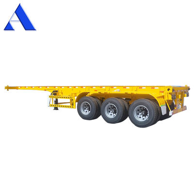 angepasstes Container-Chassis 2 Achsen-Skelett-Semi-Anhänger für den Transport von 20 Fuß-Schifffahrzeugcontainern