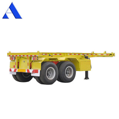12R22.5 Linglong Reifen 2 Achse 40ft 20ft Schifffahrtschassis mit Gänsenhals Skeleton Lkw-Rahmen Halbanhänger Container