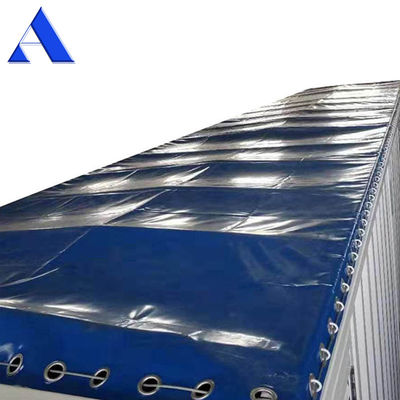 650 g/m2 Dichte beschichtete Plane Abdeckung für kundenspezifische Größe 20ft 40ft offene Top-Container in beschichtetem Muster