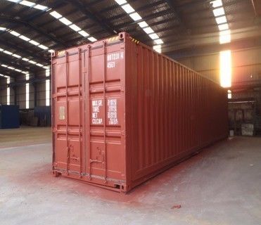 40 Fuß Flügel Fliegende offene Seiten Tür Versandcontainer mit elektrischen Hydraulikzylinder CSC-Platte und 76,4 CBM Kapazität