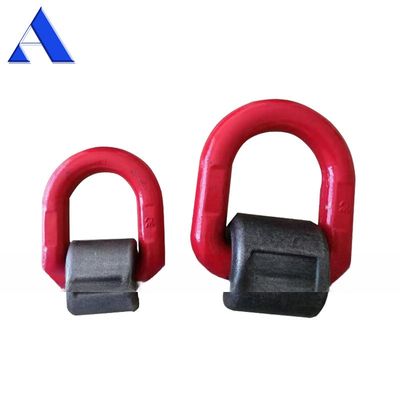 Anschlussschlösser Behälter Lashing Materialien 1.2T 2T 5.3T 8T 15T Metall D Ring mit geschweißter Klammer